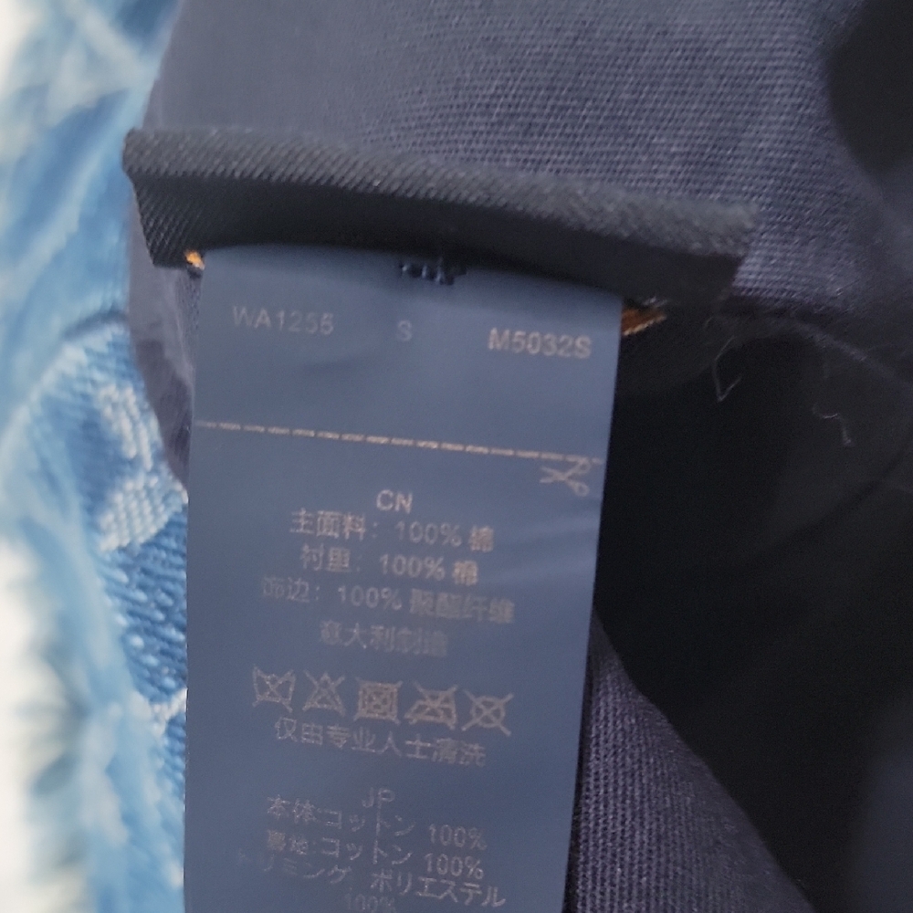 Louis Vuitton Blue Denim Cherry Bucket Hat - Picture 5 of 5